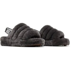 UGG fluff yeah gray slippers